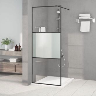 vidaXL Parete Doccia Walk in 80x195 cm Vetro Semi Smerigliato esg - Vidaxl