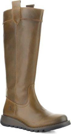 FLY London Sird Knee High Boot in Camel at Nordstrom, Size 39