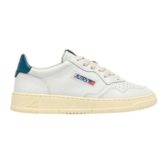 Autry Medalist Low Leather Sneaker - Heren - Sneakers - Wit - 43 EU - Katoen - Schoenen