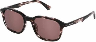 Police SPLL81 CHAMP 5 0GGU Mens Sunglasses Brown Size 53