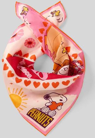 Codello Tuch aus reiner Seide mit Motiv-Print Modell Nicki in Pink, Gr&ouml;&szlig;e 1