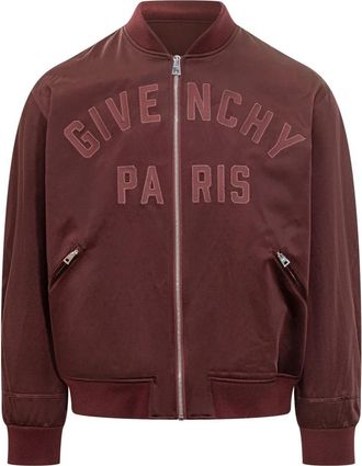 Givenchy Couture Seam Bomber - Heren - Bomber jackets - Rood - M - Katoen - Jassen
