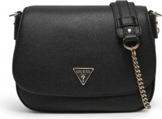 Guess Fedora Mini Crossbody - Dames - Schoudertassen - Zwart - ONE Size - Leer - Tassen