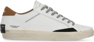 Crime London Gedragen Sneakers - Heren - Sneakers - Wit - 41 EU - Leer - Schoenen
