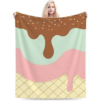 OEM Manta Extrasuave Con Estampado De Pizza De Pepperoni Italiana, De 60 X 50 Pulgadas, C&oacute;moda Manta De Franela, Ideal Para Sof&aacute;s, Camas, Oficinas Y Coche