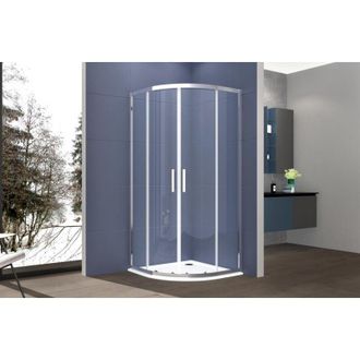 Nova Box doccia 90x90 cm semicircolare angolare H195 cm elia Cromato