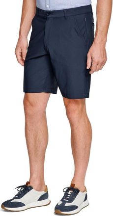 Johnston & Murphy XC4 Performance Flat Front Shorts in Blue at Nordstrom, Size 33