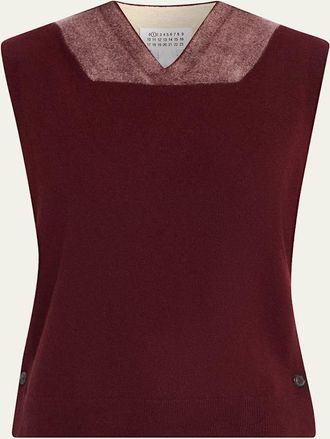 Maison Margiela Fused Wool Knit Vest
