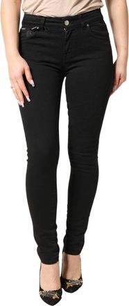 Dolce & Gabbana Womens Black Cotton Stretch Skinny Denim Jeans Spandex Clothing