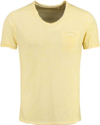 Key Largo Mens Soda New V-Neck T-Shirt, Pastel Yellow (1418), 3XL