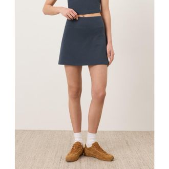 Pact On the Go-To Pocket Skort Made with Organic Cotton in Steel Blue at Nordstrom, Size Xx-Large