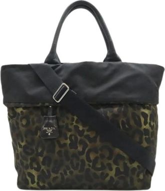 Prada Pre-owned Tote Bags, female, Multicolor, Size: ONE SIZE Pre-owned Nylon prada-bags