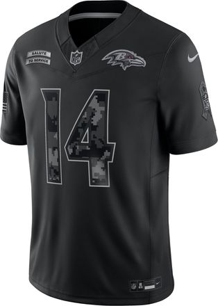 Nike Kyle Hamilton Baltimore Ravens Salute to Service Nike Mens Dri-FIT NFL Limited Jersey in Black | SSLM00AF33-VJM