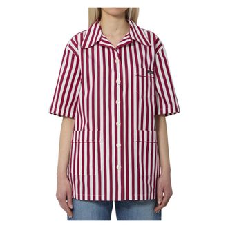 Dolce & Gabbana Dames, Blouses & Shirts, Rood, Maat: M Katoen
