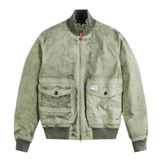 Fay Bomber Jackets, male, Green, Size: S Bomber Jacket