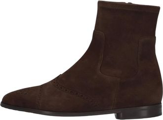 Truman's Schoenen, Dames, Bruin, 37 EU, Su&egrave;de, Dames Enkellaarsjes 9016