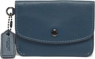 Coach Pouch in pelle - Blu