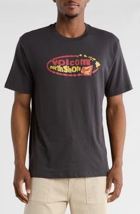Volcom Radiostar North Shore Graphic T-Shirt in Washed Black Heather at Nordstrom Rack, Size Xx-Large