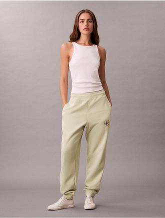 Calvin Klein Jeans Calvin Klein Mens Monologo Fleece Joggers - Green - XL