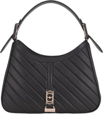 La Carrie Stijlvolle Leren Tas - Dames - Schoudertassen - Zwart - ONE Size - Tassen