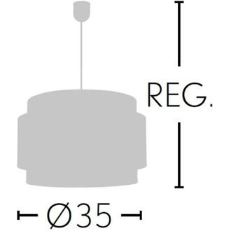 Fabrilamp Fab 056193548 Colgante Panda Celeste 1xe27 Regx35d