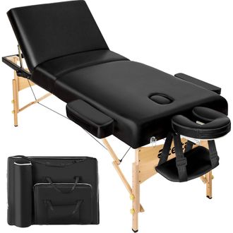 TecTake Massage Table Somwang in Black