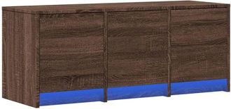 vidaXL Vidaxl - Mueble de tv led madera ingeniería marrón roble 97x34x40 cm