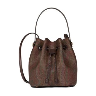 Etro Stylish Bucket Shoulder Bag - female - Etro - Bucket Bags - Brown - ONE SIZE - Bags