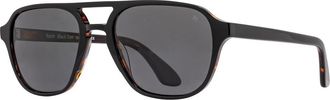 American Optical Racer 55mm Aviator Nylon Polarized in Black Tortoise - Gyn at Nordstrom