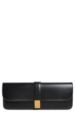 Khaite Blake Leather East/West Clutch in Black at Nordstrom