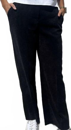 Via Masini Corduroy Pants In Black