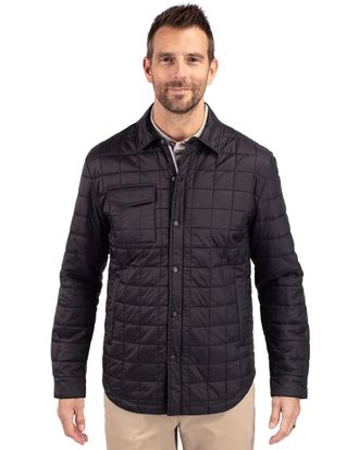Cutter & Buck Rainier PrimaLoft Mens Eco Insulated Quilted Shirt Jacket