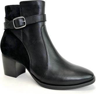 Aetrex Womens Rebecca Heeled Ankle Boots In Black