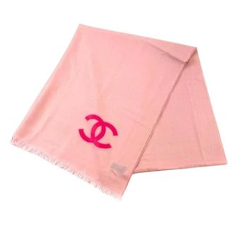 Chanel Pre-owned Scarves, female, Pink, Size: ONE SIZE Pre-owned Stole