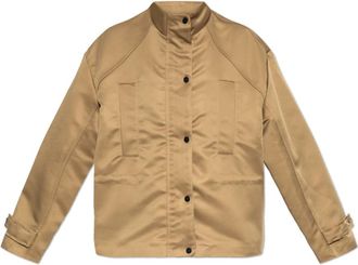 AllSaints Luellah Jacket - Dames - Zomerjassen - Bruin - L - Polyester - Jassen