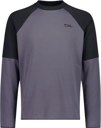 Mons Royale Quad Merino Fleece Pullover Merinopullover f&uuml;r Herren | grau/blau