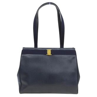 Ferragamo Leather Tote Bag (Pre-Owned)