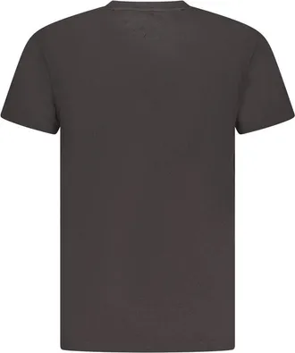 Tommy Hilfiger Logo-Print Cotton T-Shirt - Black