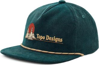 Topo Designs Corduroy Trucker Hat - Oasis Caps Forest, Corduroy/Cotton
