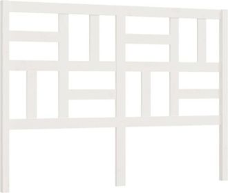 vidaXL Cabecero de cama madera maciza de pino blanco 146x4x104 cm Vidaxl
