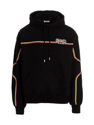 GCDS Gcds Mens Waved Logo Hoodie
