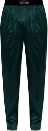 Tom Ford Stretch Silk Satin PJ Pants - Heren - Pyjama - Groen - L - Satijn - Nachtkleding