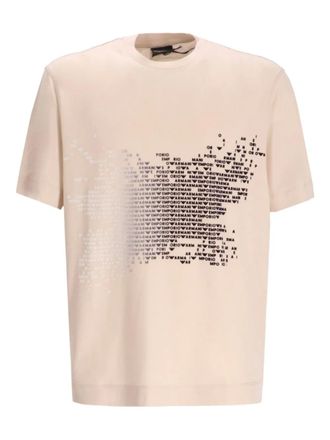Emporio Armani T-shirt a maniche corte con logo - Toni neutri