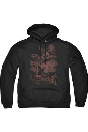 Gildan Superman Somber Power Adult Pull Over Hoodie / Hooded Sweatshirt