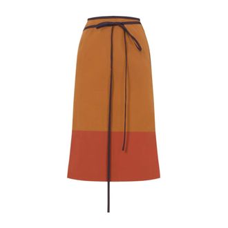 Saint Laurent Midi Skirts, female, Multicolor, Size: S Pencil Skirt in Nylon