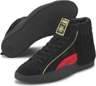 Charlotte Olympia x Puma black suede embellished high top trainers Size 38