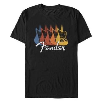 Fender Mens Fender Guitar Retro Rainbow Graphic T-Shirt in Black at Nordstrom, Size 5X Big