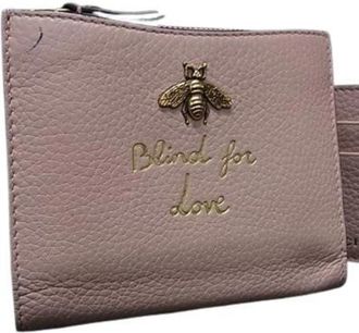 Gucci Light Pink Leather Wallet (Bi-Fold) (Pre-Owned)