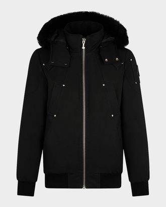 Moose Knuckles Men & apos;s Shearling Ballistic Bomber Jacket