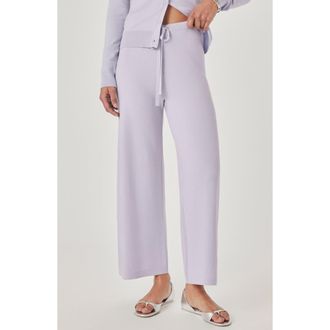 Splendid Christa Crop Sweater Pants in Lavender Purple at Nordstrom, Size X-Small